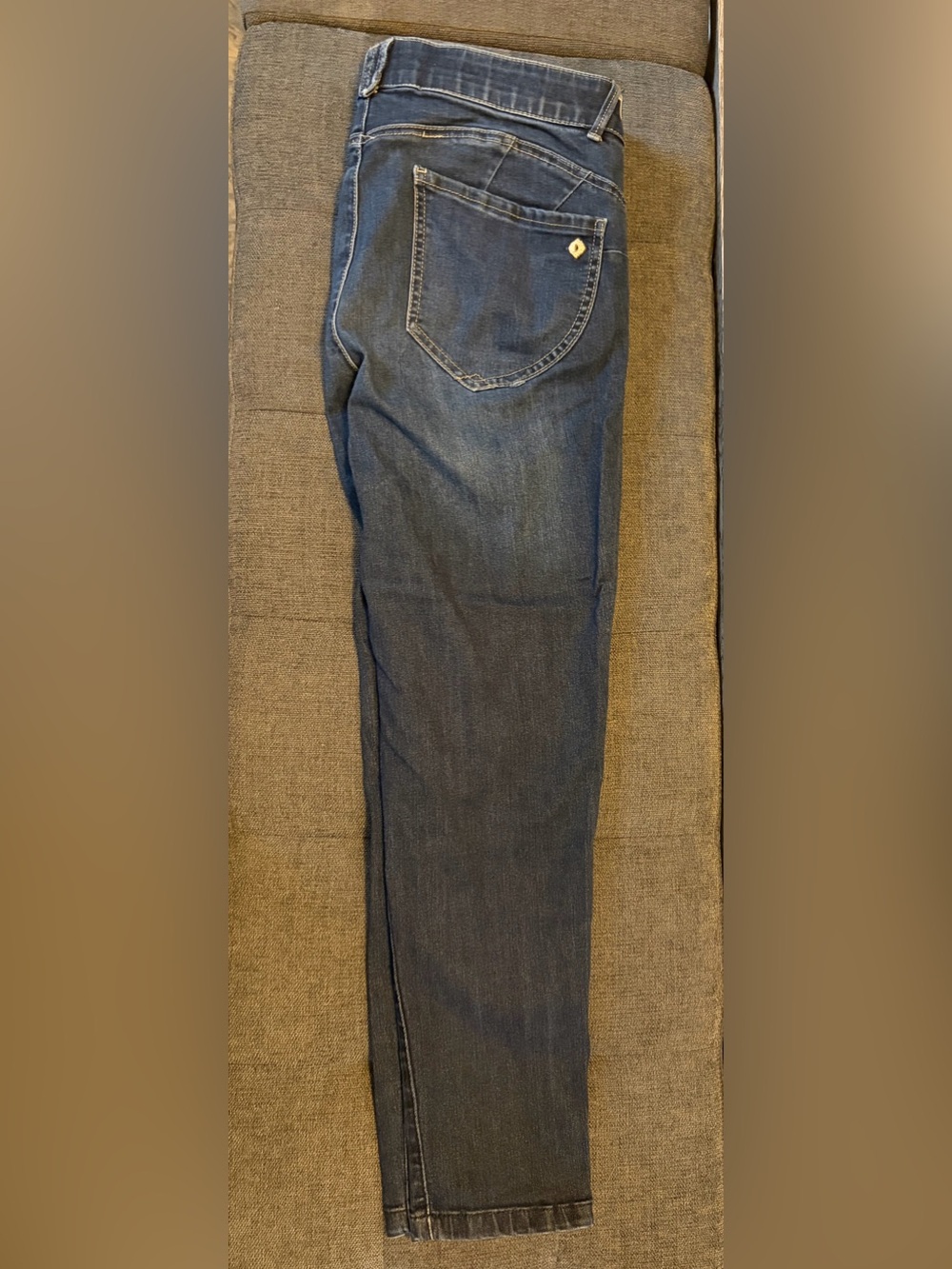 Democracy Womenโs Dark Blue Straight Leg Jeans